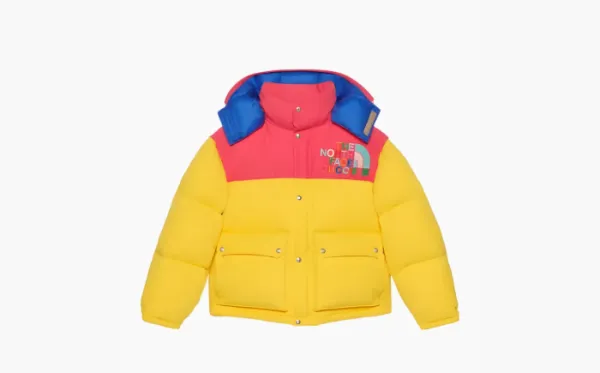Gucci x The North Face Down Jacket Yellow/Multicolor