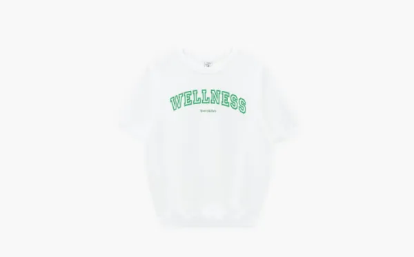 Sporty & Rich Wellness IVY (outline) Short Sleeve Crewneck SS24 White