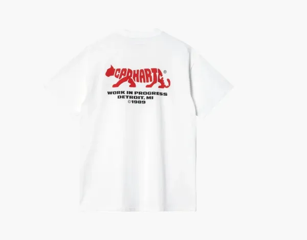 Carhartt WIP Rocky T-Shirt White Red Print