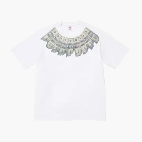 Supreme x MM6 Maison Margiela Money Short-Sleeve Top White
