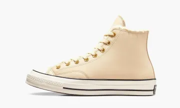 Converse Chuck 70 Leather Faux Sherpa Bone