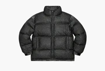 Supreme Reflective Speckled Down Puffer Jacket Black