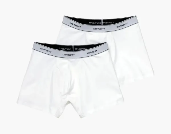 Carhartt WIP SS22 Cotton Trunks White Logo 2
