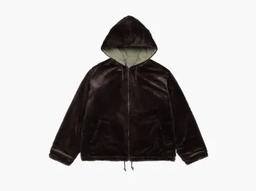 Stussy Reversible Hooded Jacket Brown