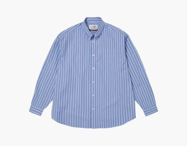Supreme x MM6 Maison Margiela Stripe Shirt Blue