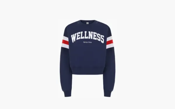 Sporty & Rich Slogan-print Sweatshirt Marine Blue