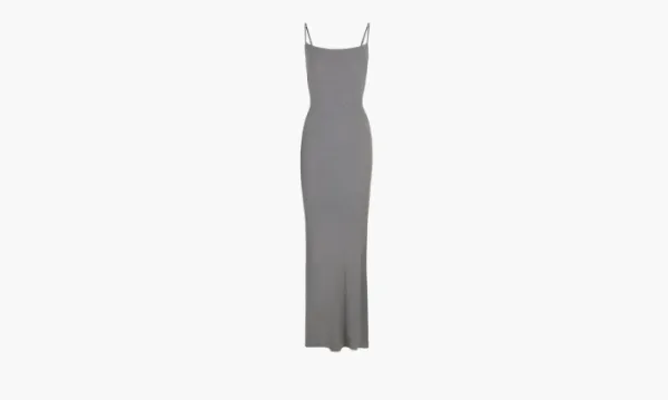SKIMS Soft Lounge Long Slip Dress Grey