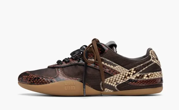 Miu Miu Gymnasium Python Print WMNS Moro Tabacco