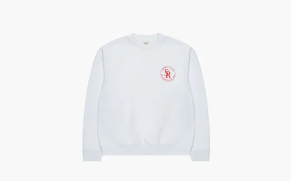 Sporty & Rich Logo Motif Print Sweatshirt White