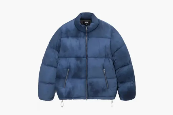 Stussy Recycled Nylon Down Puffer Washed Navy