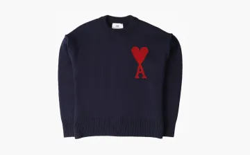 Ami Paris Ami De Coeur Sweater Blue/Red