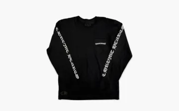 Chrome Hearts Scroll Logo Long Sleeve Black