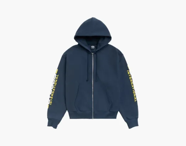 Stussy Blade Zip Hoodie Navy
