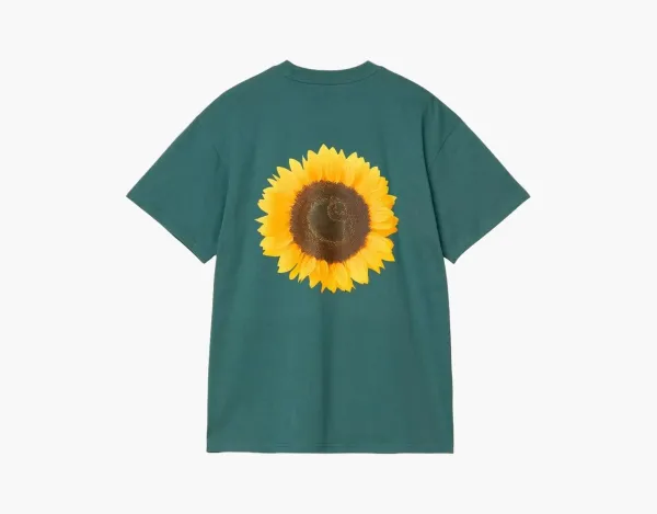 Carhartt WIP Sunflower T-Shirt Teal Green