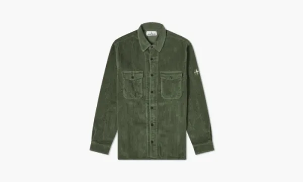 Stone Island Corduroy 2 Pocket Overshirt Sage Green