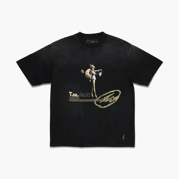 Travis Scott Cactus Jack x Takashi Murakami Tee Black