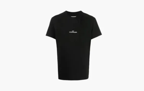 Maison Margiela Logo-embroidered Cotton T-shirt Black