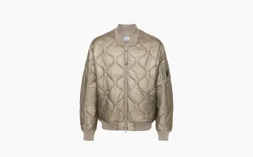 C.P. Company Liner Padded Bomber Jacket Brown