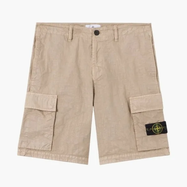 Stone Island Organic-Look Nylon Panama-TC Desert