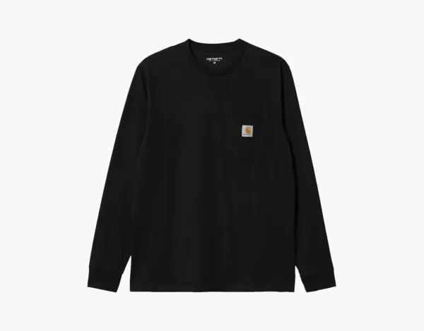 Carhartt WIP Pocket Long-Sleeve T-Shirt Black