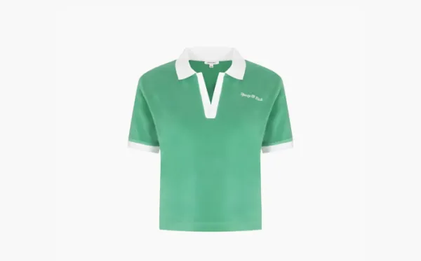 Sporty & Rich Prince Sporty Cotton Terry Polo Green