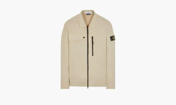 Stone Island Zip Shirt Jacket Beige
