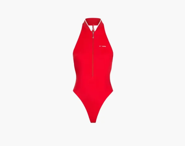 Nike x Jacquemus One Piece Swimsuit Dark Red