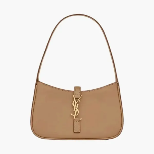 Saint Laurent Le 5 À 7 Mini Smooth Leather Hobo Bag Brown