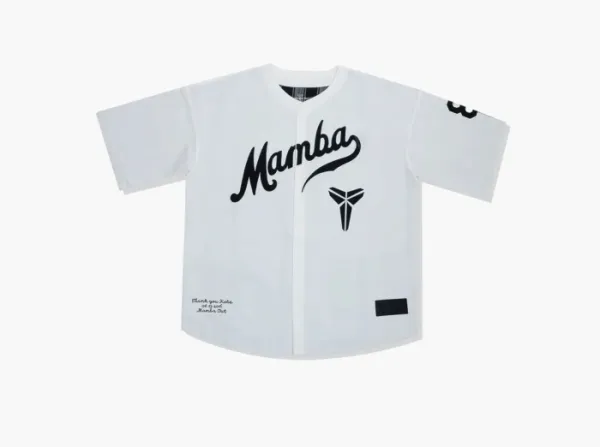 Nike Kobe Bryant Baseball Jersey Shirt White