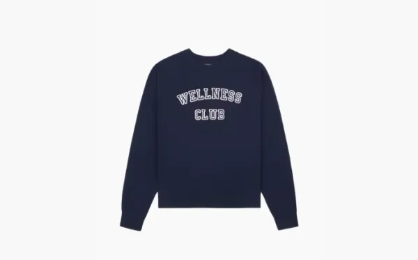 Sporty & Rich Wellness Club Soft Crewneck Sweatshirt Blue