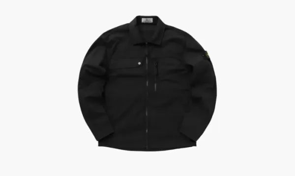 Stone Island Zip Shirt Jacket Black