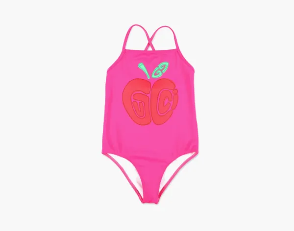 Gucci Swimsuit  Apple Print Pink