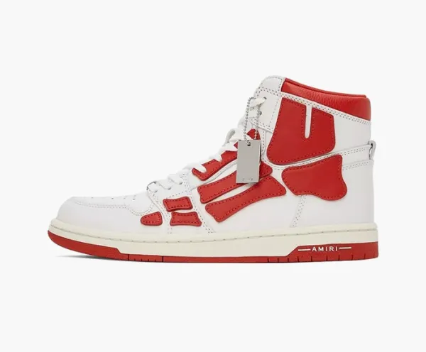 Amiri Skel Top Hi White/Red