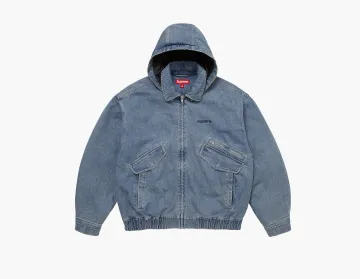 Supreme Hooded Utility Jacket Denim