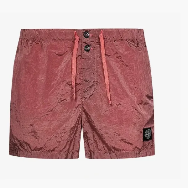 Stone Island Drawstring Metal Swimming Trunk Pink