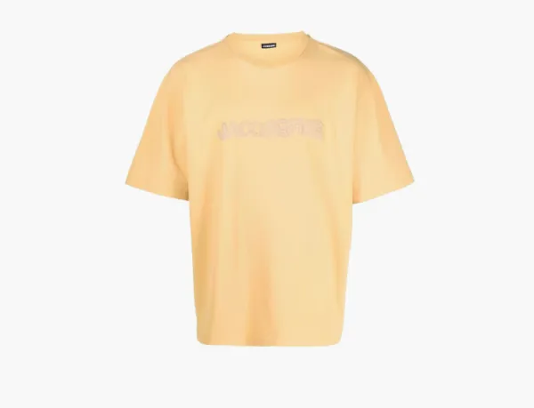 Jacquemus Le T-Shirt Raphia Yellow