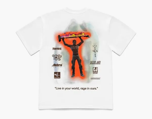 Travis Scott Cactus Jack Rage In Ours Tee White