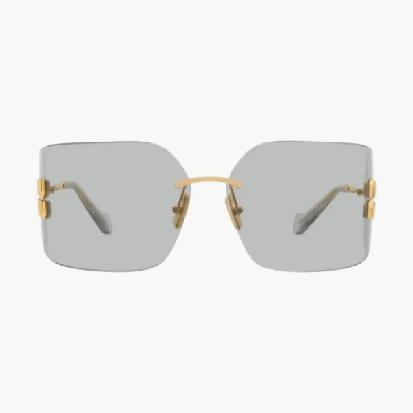 MU 54YS Sunglasses Gold Light Grey