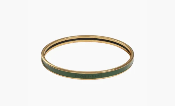 Hermès enamel bracelet Green