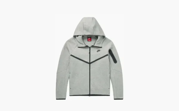 Nike Tech Full Zip Windrunner Hoodie Dark Grey Heather/Black