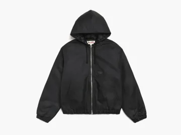 Stussy Waxed Cotton Work Jacket Black