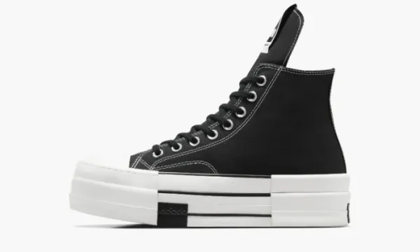 Rick Owens X Converse Drkshdw Chuck Taylor All Star Dbl Drkstar HI Black