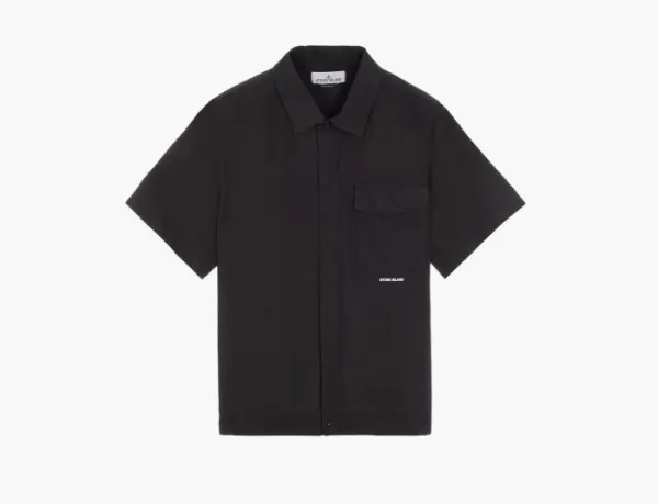 Stone Island Comfort Fit Overshirt Black