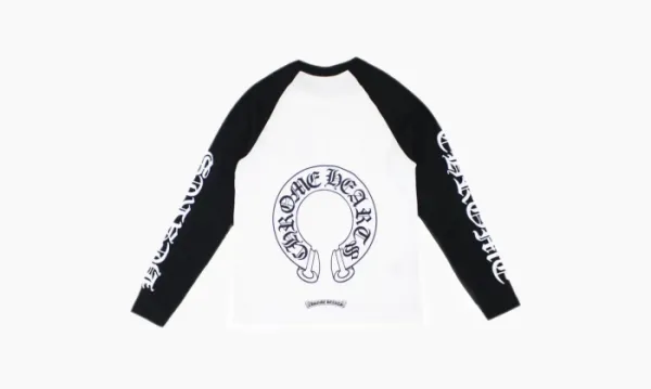 Chrome Hearts Horseshoe Baseball Shirt White / Black