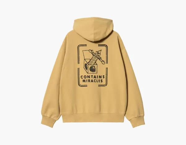 Carhartt WIP Stamp Contains Miracles Hoodie Sand