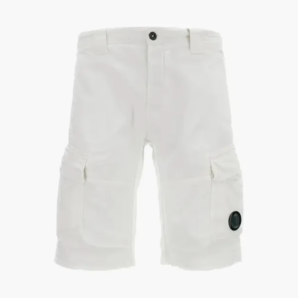 C.P. Company Lens Cargo Shorts White