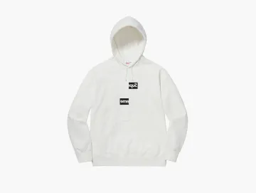 Supreme x Comme des Garcons Shirt Split Box Hooded Sweatshirt White