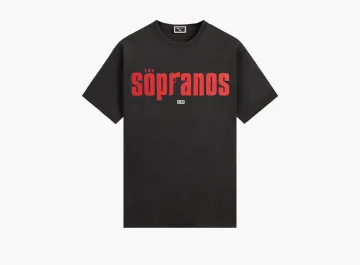 Kith x The Sopranos Main Logo Vintage Tee Black