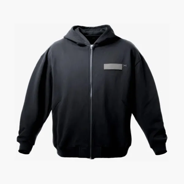WYSION ZIP HOODIE BLACK