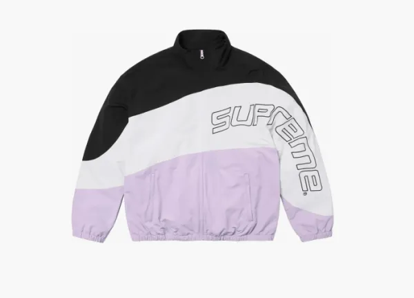 Supreme Curve Track Jacket  Light Purple